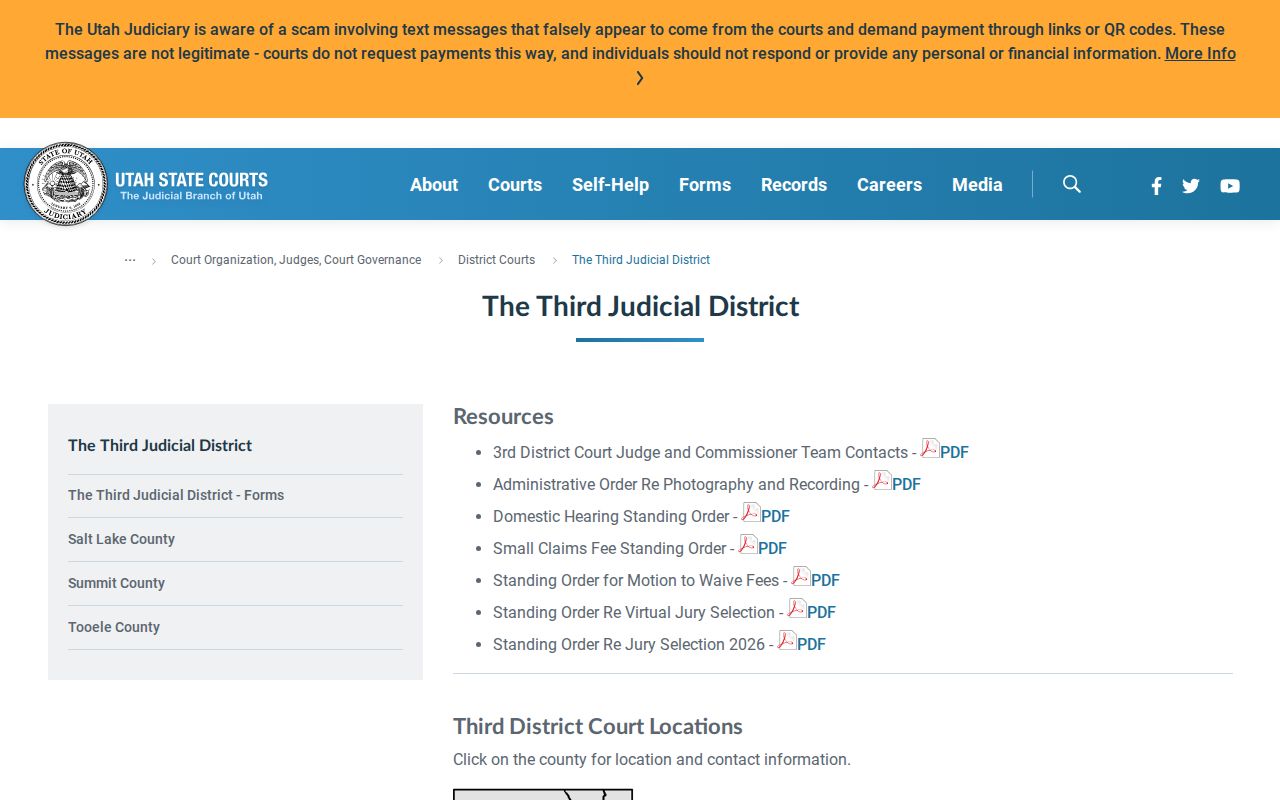 Tooele County court docket Third District information